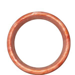 Orange/ peach Marble Bangle Bracelet